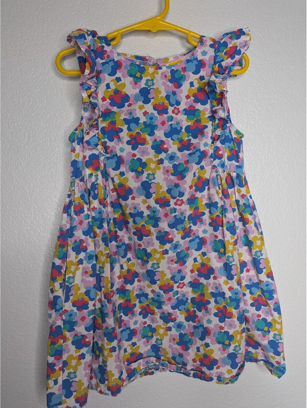 Mini Boden Floral Ruffle Dress Multicolor Size 5–6Y